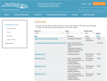 Tablet Screenshot of library.neuhaus.org